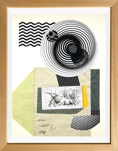 The Antiquarian - 21st Century, Collage, Yellow, Black, Contemporary Art