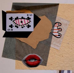 Il giocatore di carte - Arte contemporanea, Collage, 21° secolo