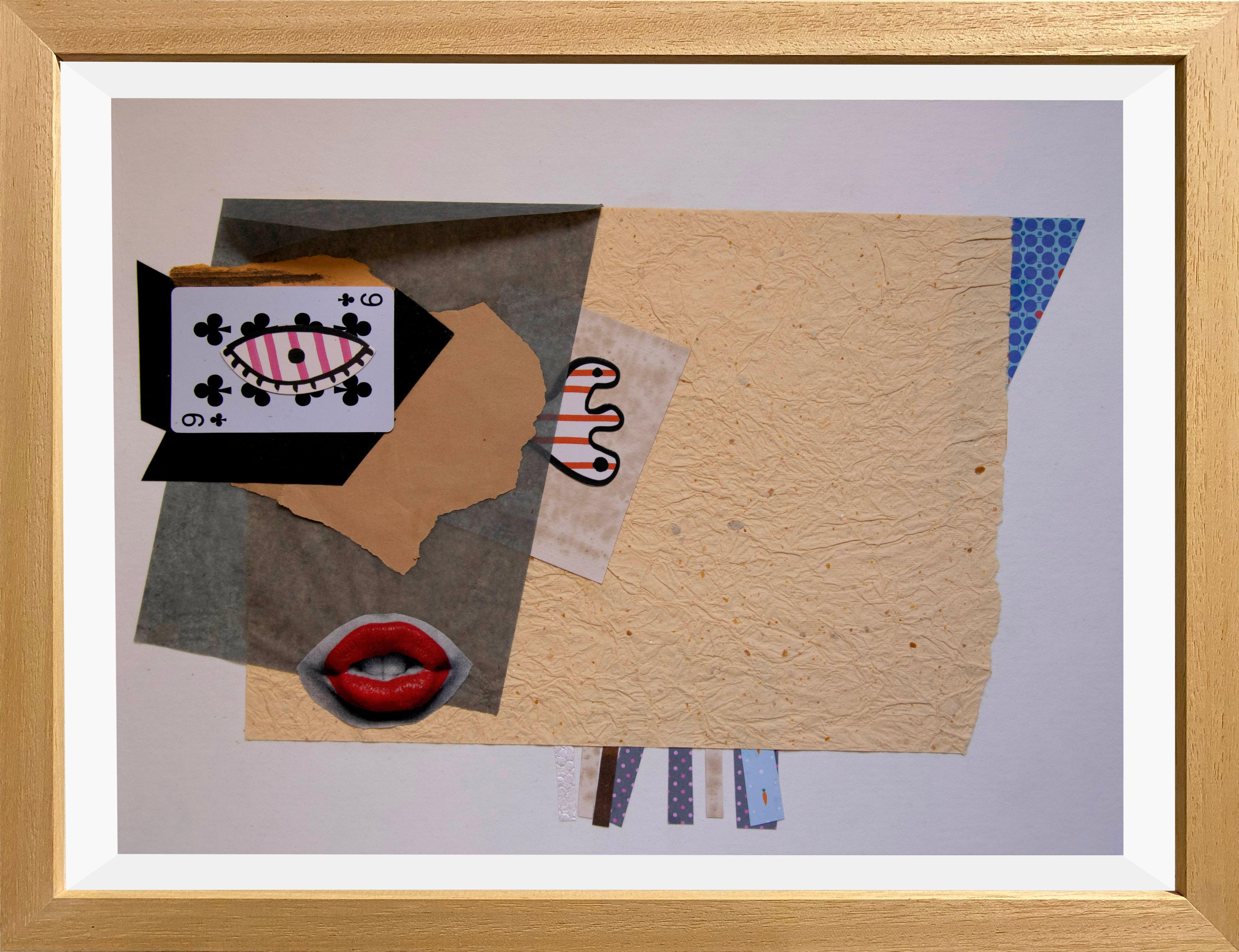 El Jugador de Cartas - Arte Contemporáneo, Collage, Siglo XXI en venta 3