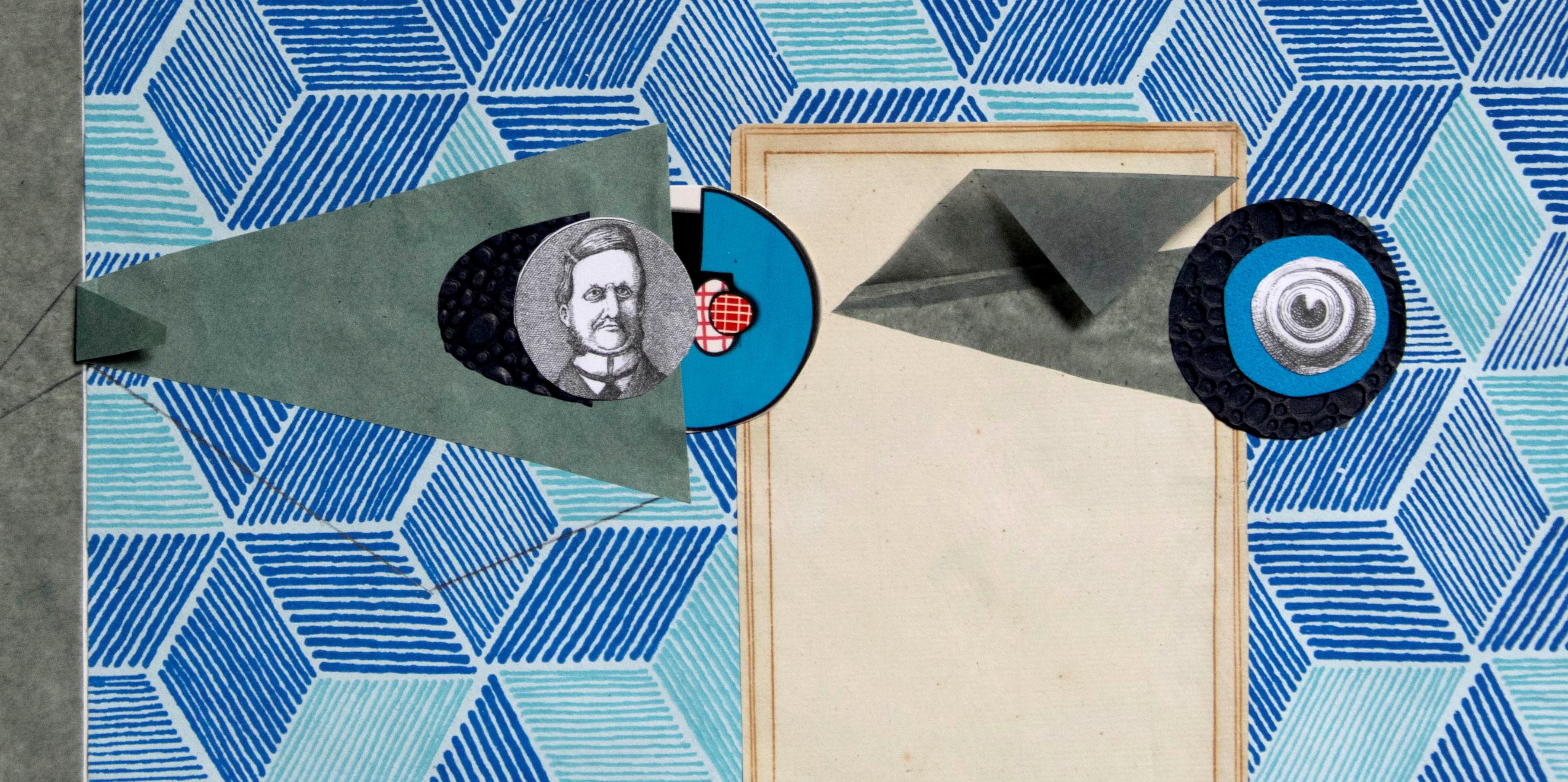 L'uomo che vede tutto - Arte contemporanea, Blu, 21° secolo in vendita 1
