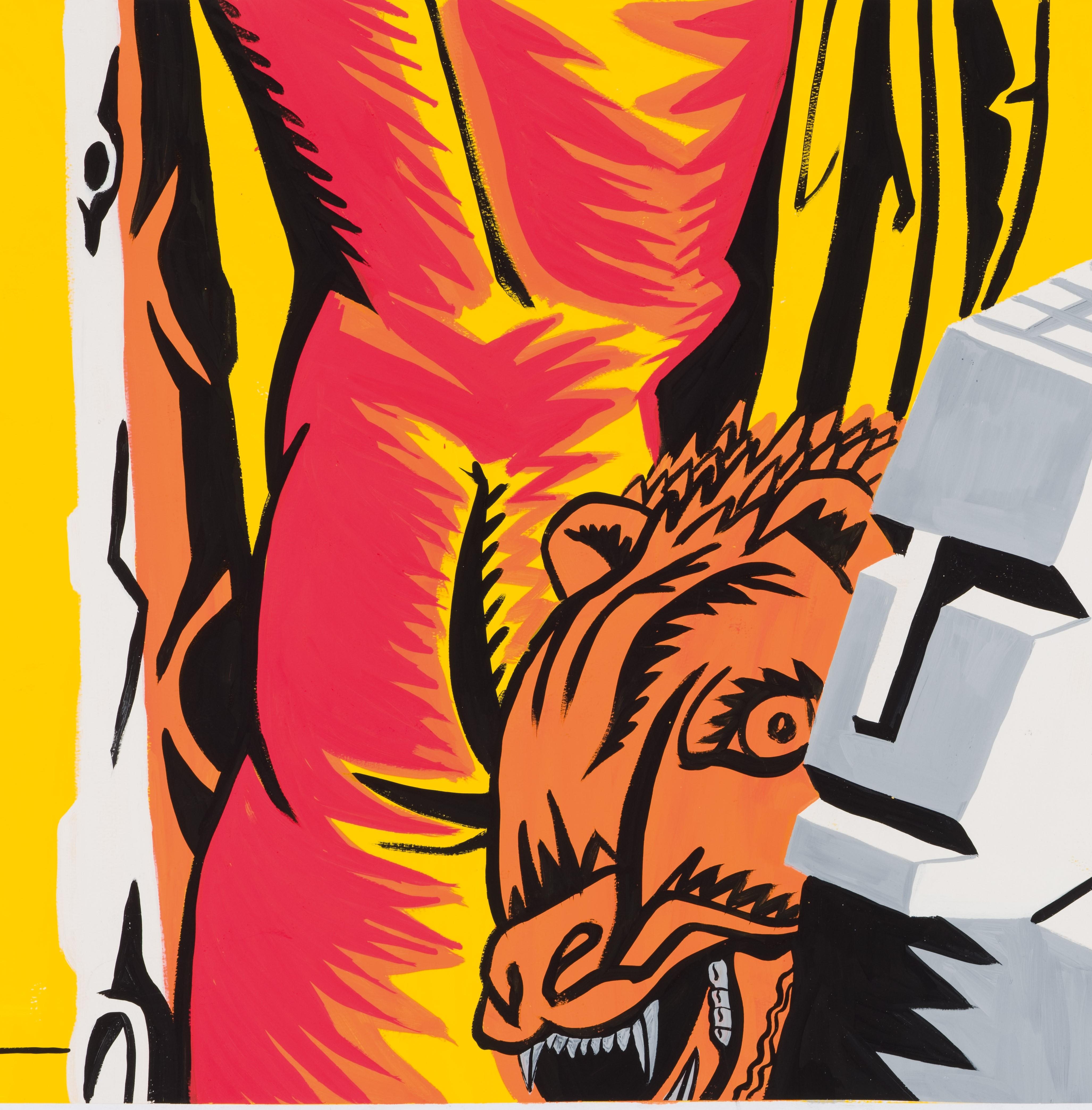 Hercule d'après Carracci V, 2014
Tempera sur papier (Signé)
27 3/5 H × 39 2/5 W in.
70 H × 100 W cm

Au sujet de ses nouvelles œuvres, l'artiste a déclaré :

