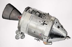 "Container" (Apollo Command/Service Module) watercolor on paper, 26"x40"