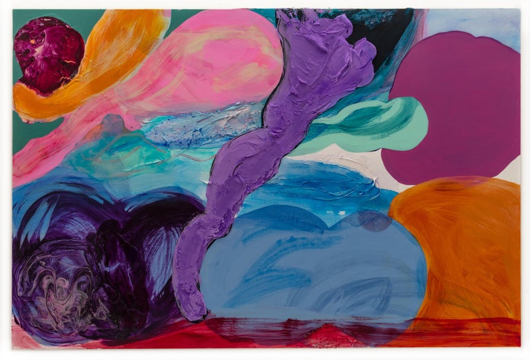 Debra Drexler Baroque Plum Contemporary Large Scale Abstract