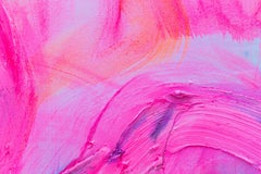 'Pink Orange Summit", Large Scale Abstract Painting