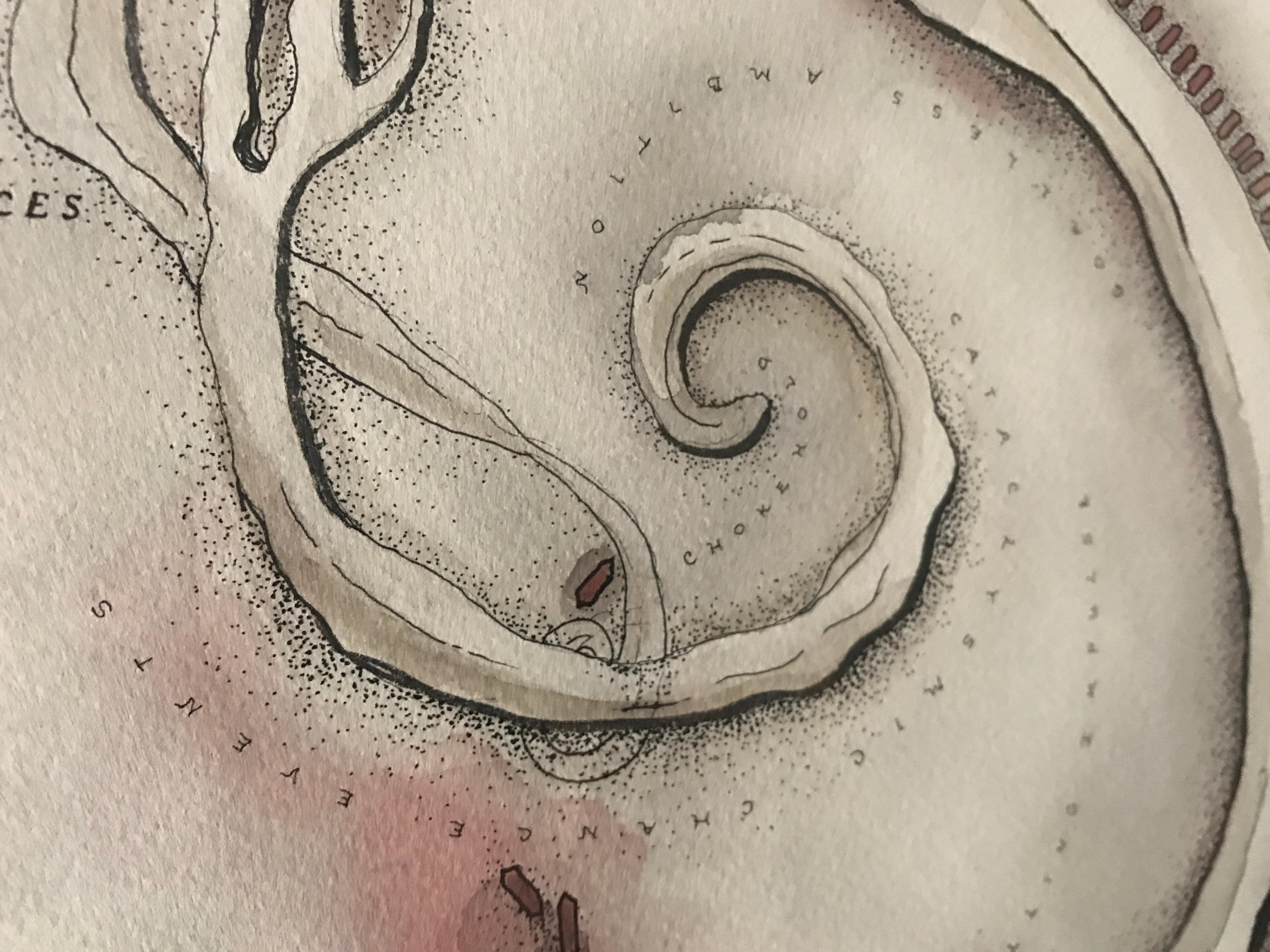 Localización cartográfica de la Densidad Situacional Pronunciada - Art de Patricia Smith