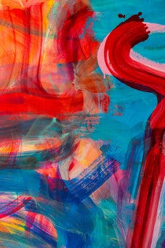 'Something Happened" Large Scale Abstract Painting