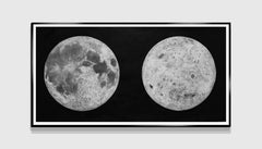 "Binocular" Large Scale Watercolor painting of the Moon