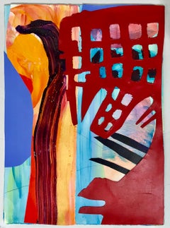 "Porto di Honolulu a livello del mare" Pittura astratta contemporanea