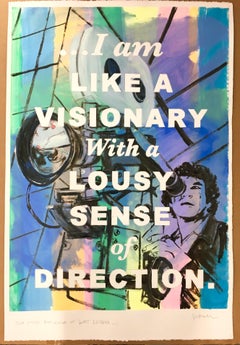 Conceptual Text Based Painting "Lousy Director" 