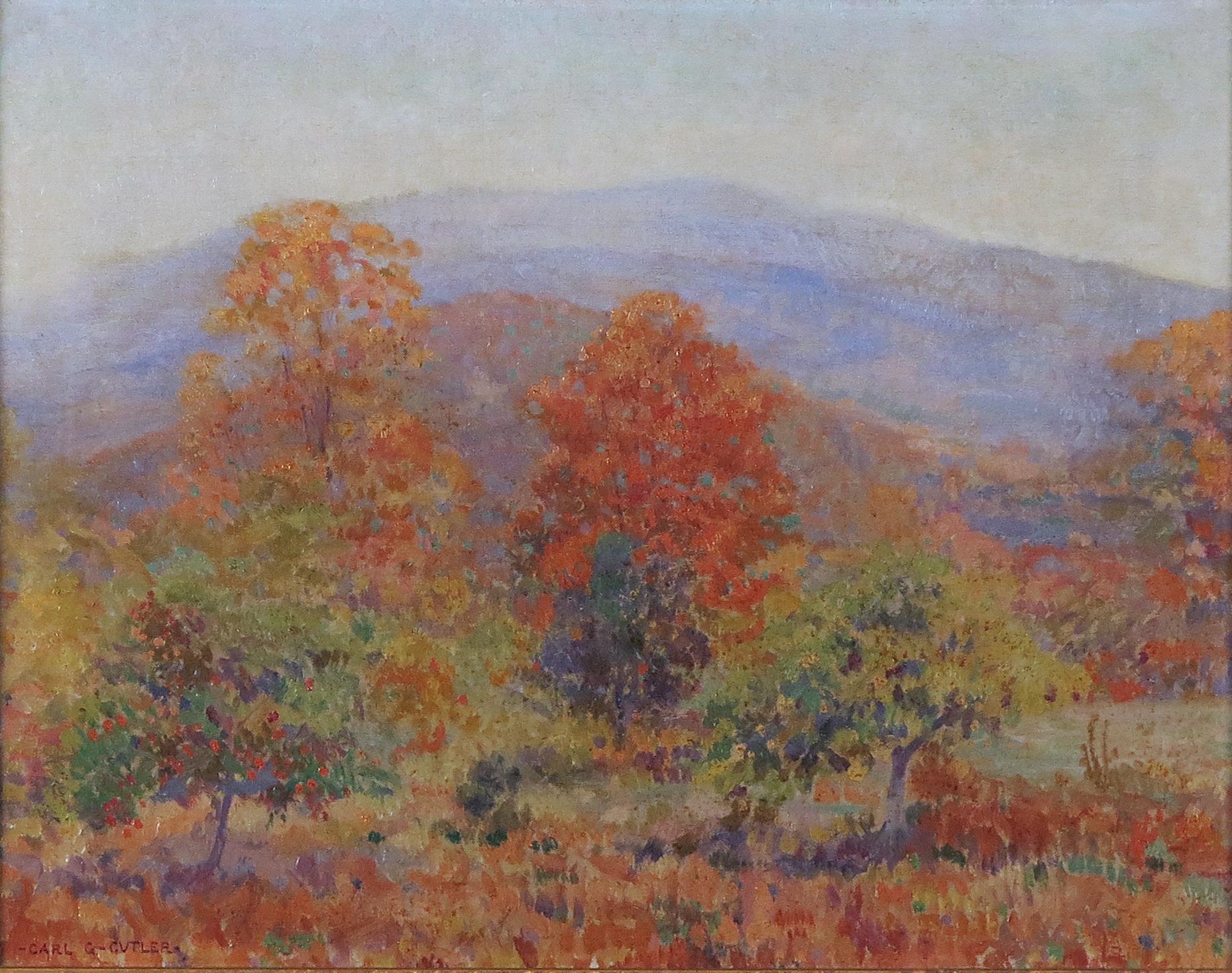Carl Gordon Cutler Landscape Painting – Autumn in the Berkshires