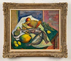 Nature morte aux légumes et Poisson