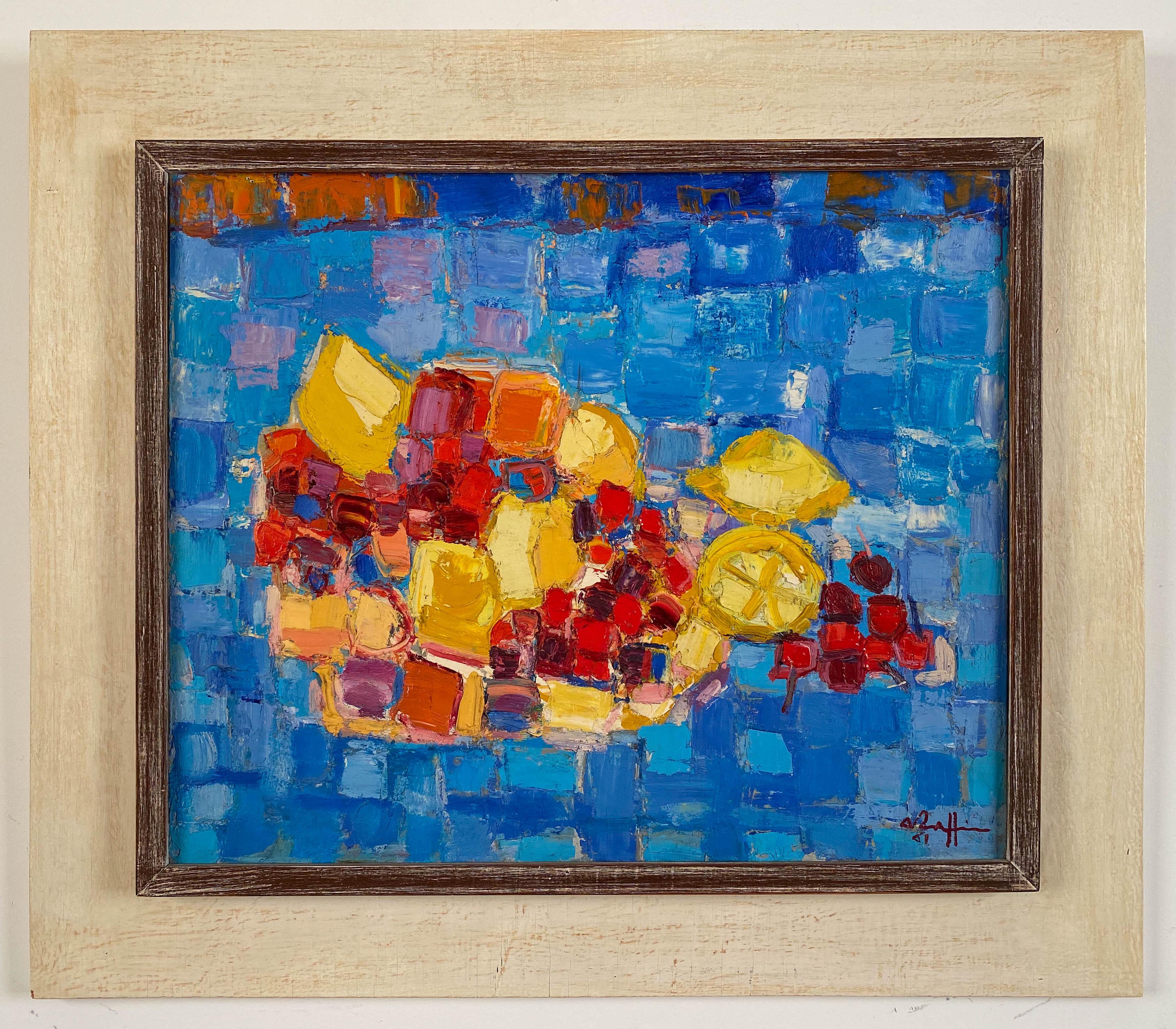 André Raffin Abstract Painting – Fruits mit Früchten