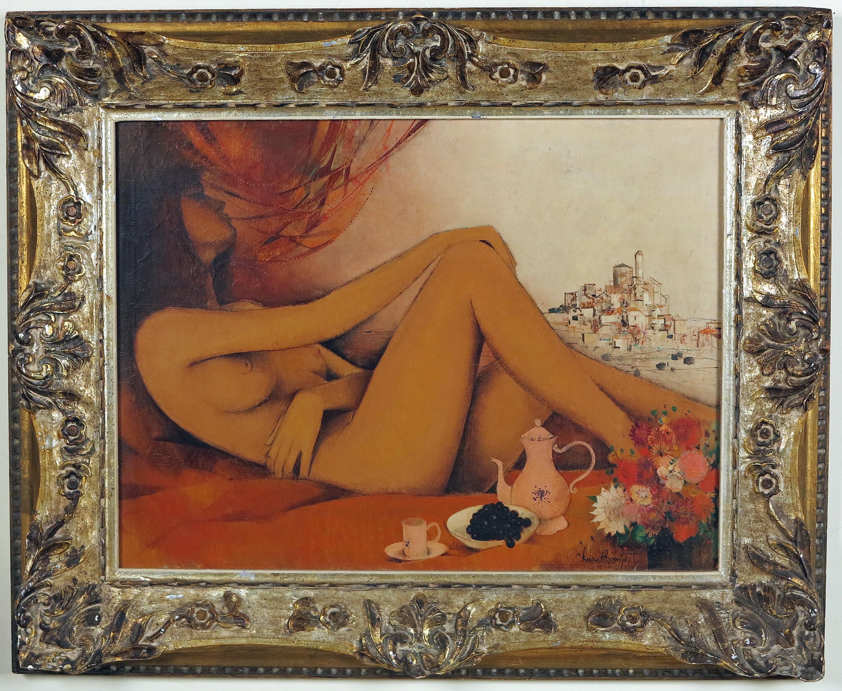 Liegender Akt – Painting von Robert Vernet-Bonfort