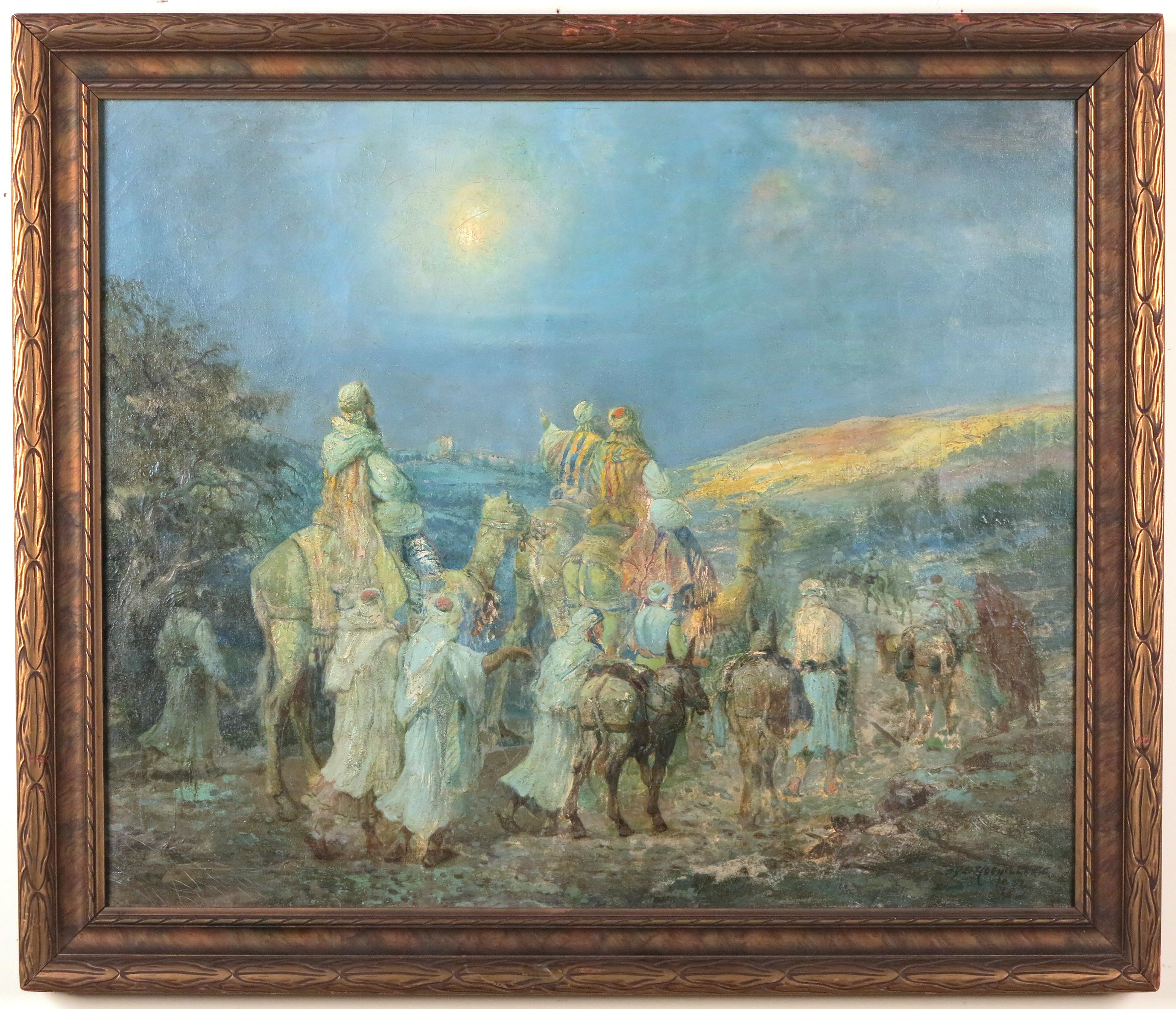 Die drei Könige – Painting von Henry Dele Coeuillerie