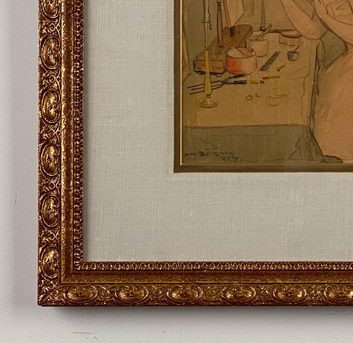 Lady at her Vanity: Waschtische (Art nouveau), Art, von Henry Mayo Bateman