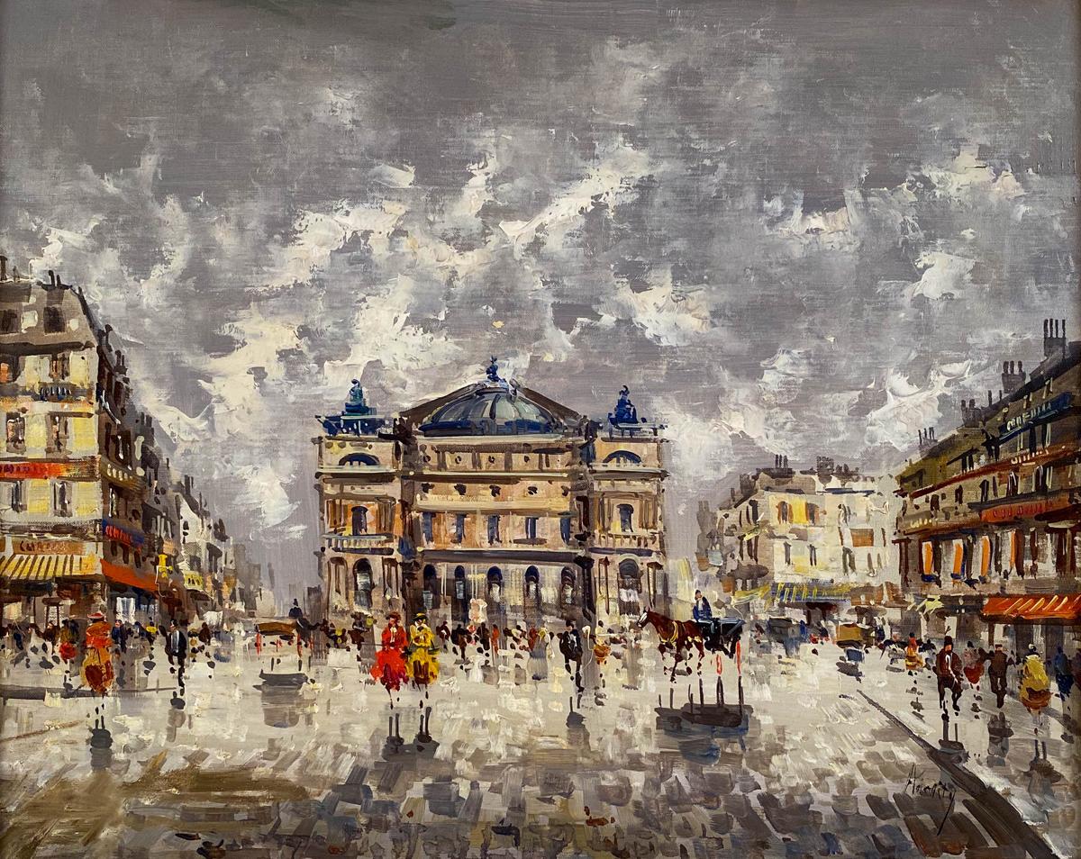 L'Opera, Paris - Painting by Antonio DeVity