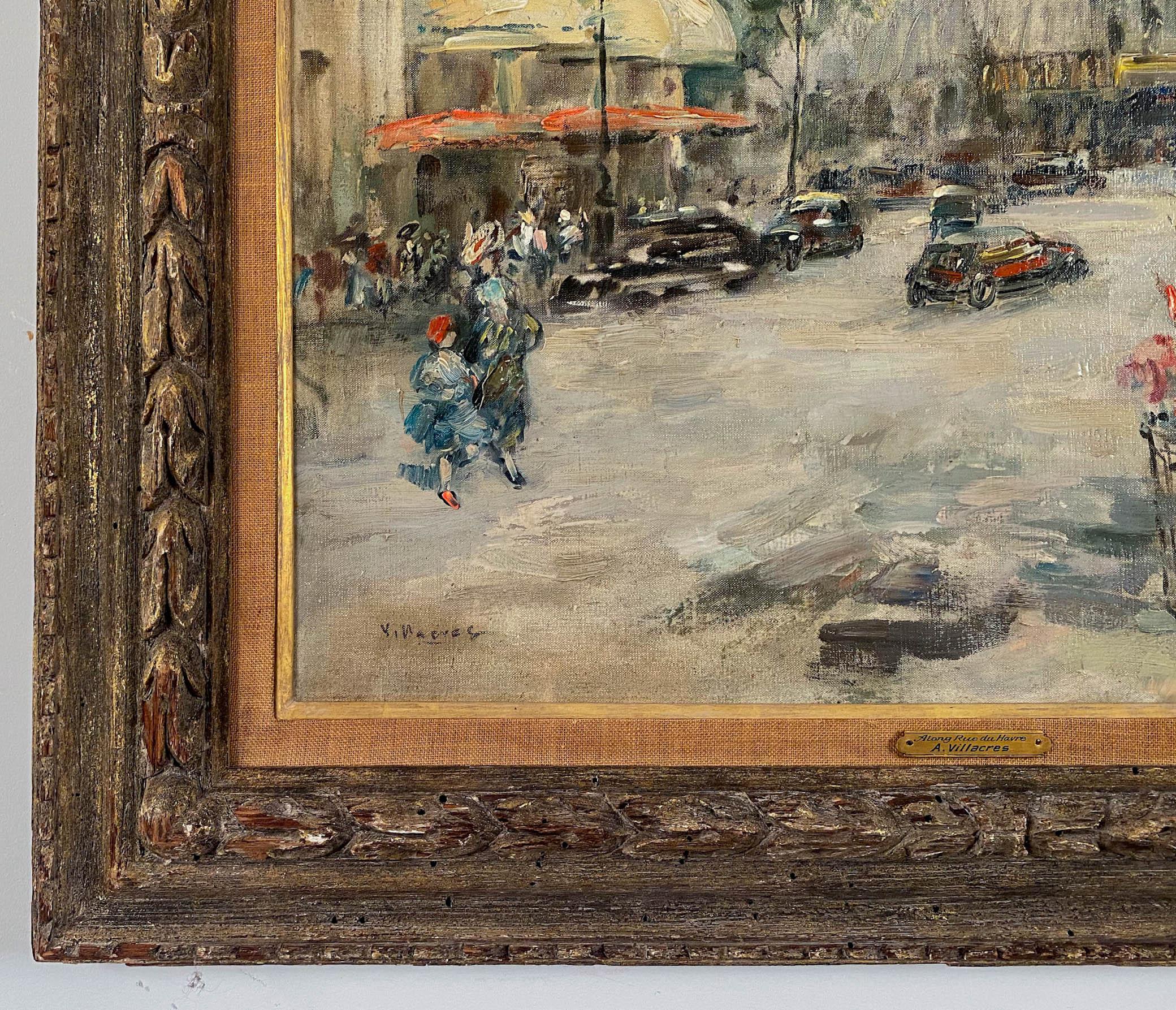 Cesar Villacres  
Ecuador, 1880-1941
Blumenverkäufer, Paris 

Cesar Villacres war ein ecuadorianischer Künstler, der in Südamerika und Paris arbeitete.
Er stellte in mehreren Salons in ganz Europa aus.

Öl auf Leinwand
20 mal 24 Zoll.  W/Rahmen 27 x