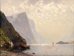 Haze auf dem Fjord: „Morning Haze“