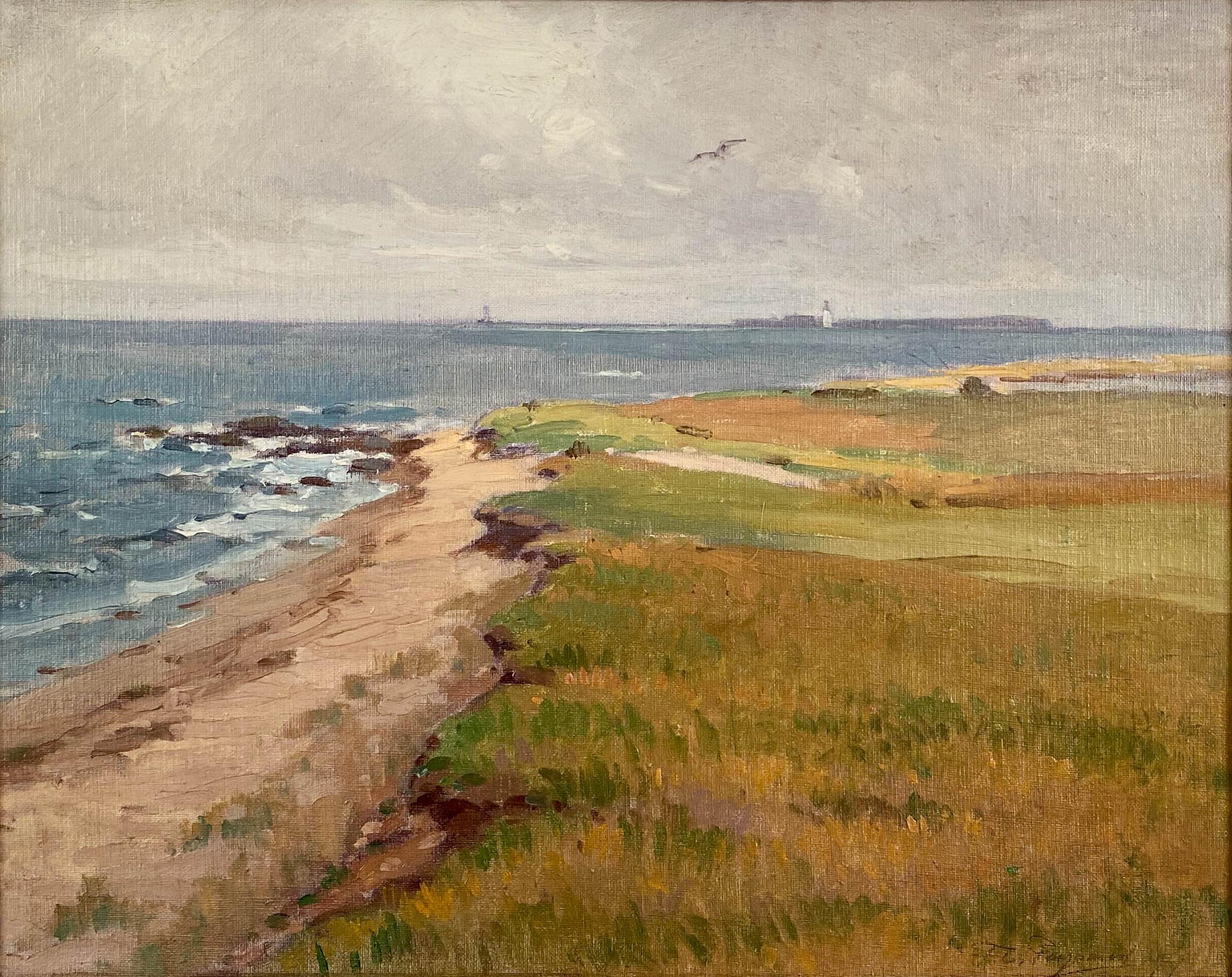 Along the Coastline - Painting by Frank Peyraud