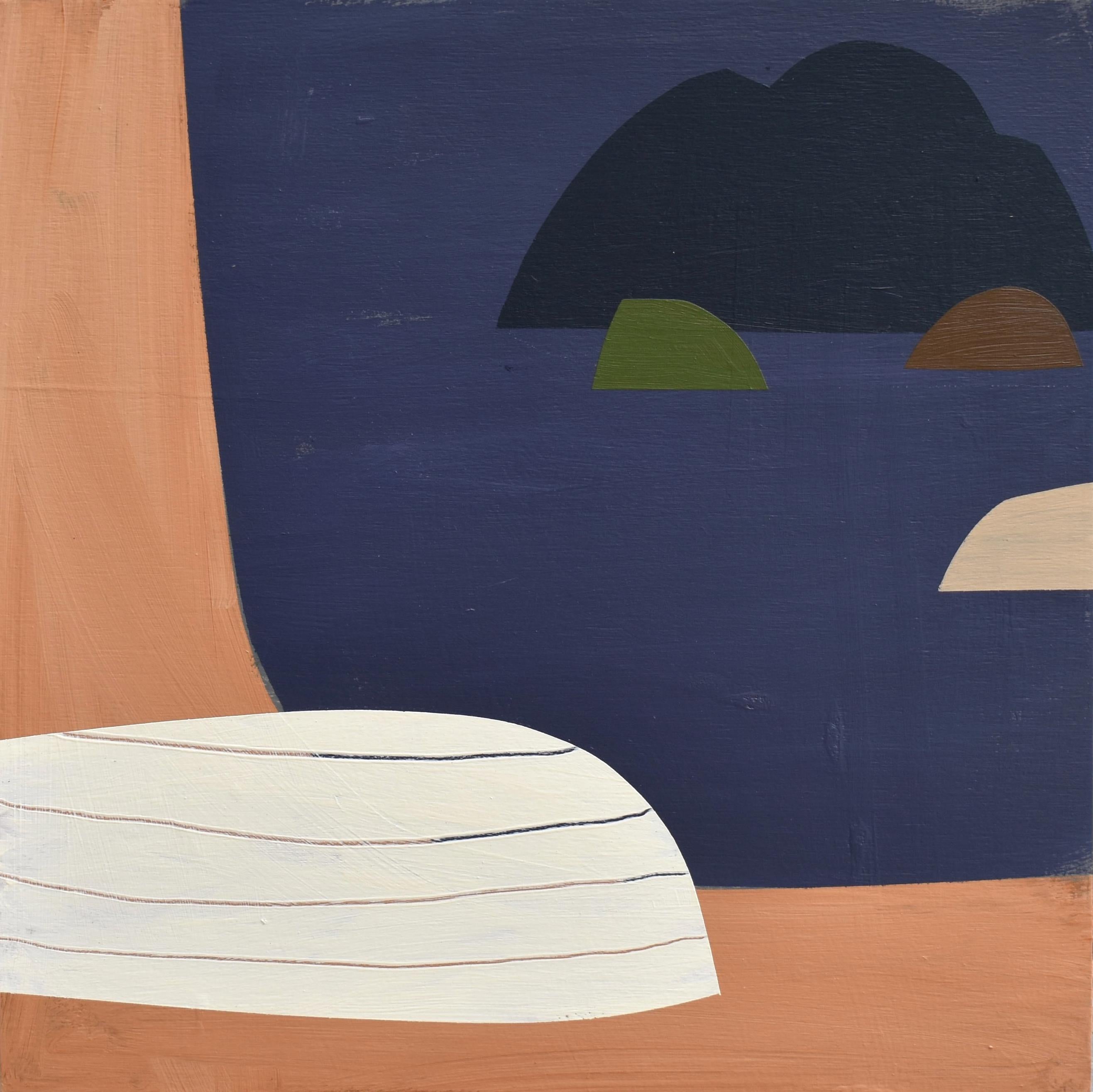 Martin Webb Abstract Painting - Shelter Bay 1