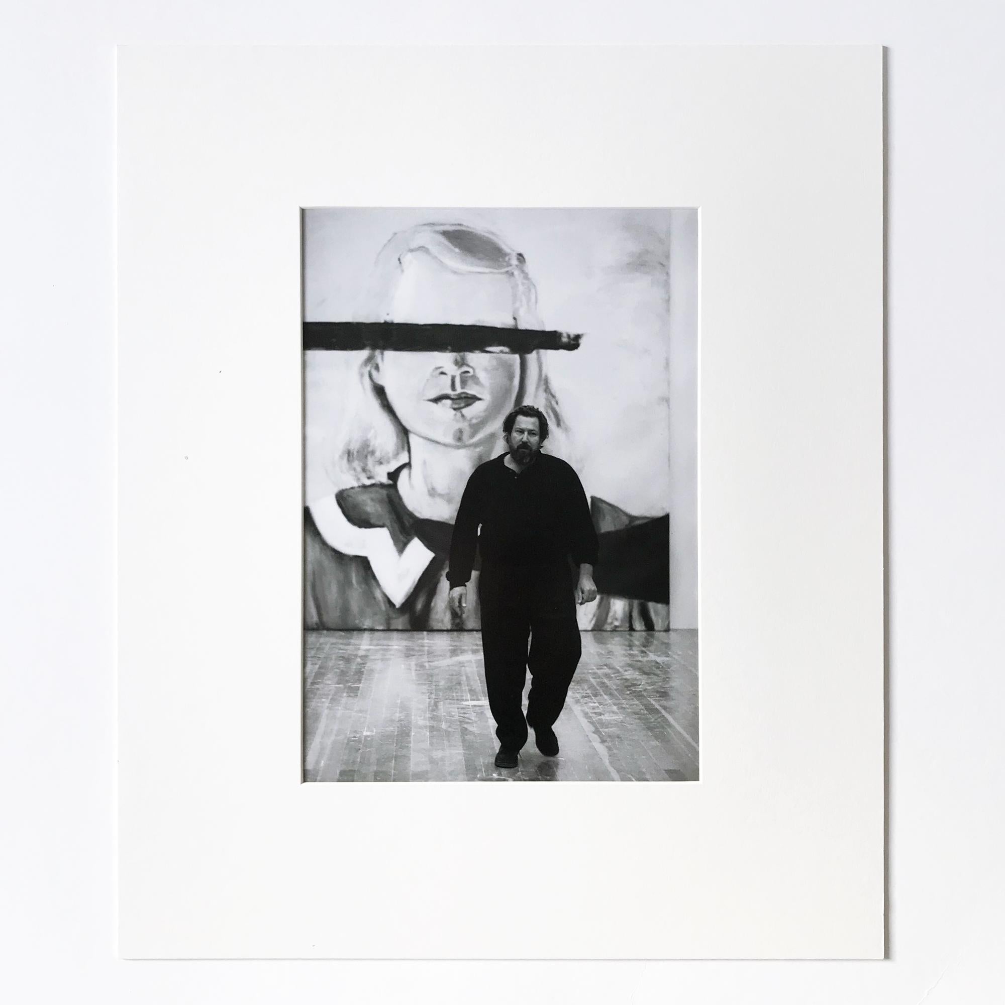 Barbara Klemm Black and White Photograph - Julian Schnabel