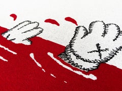 KAWS - Red Blanket, Cashmere, Contemporary Art, Street Art, Urban Art