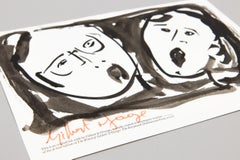 Gilbert & George, The World of Gilbert & George - Signed Ink Wash Drawing