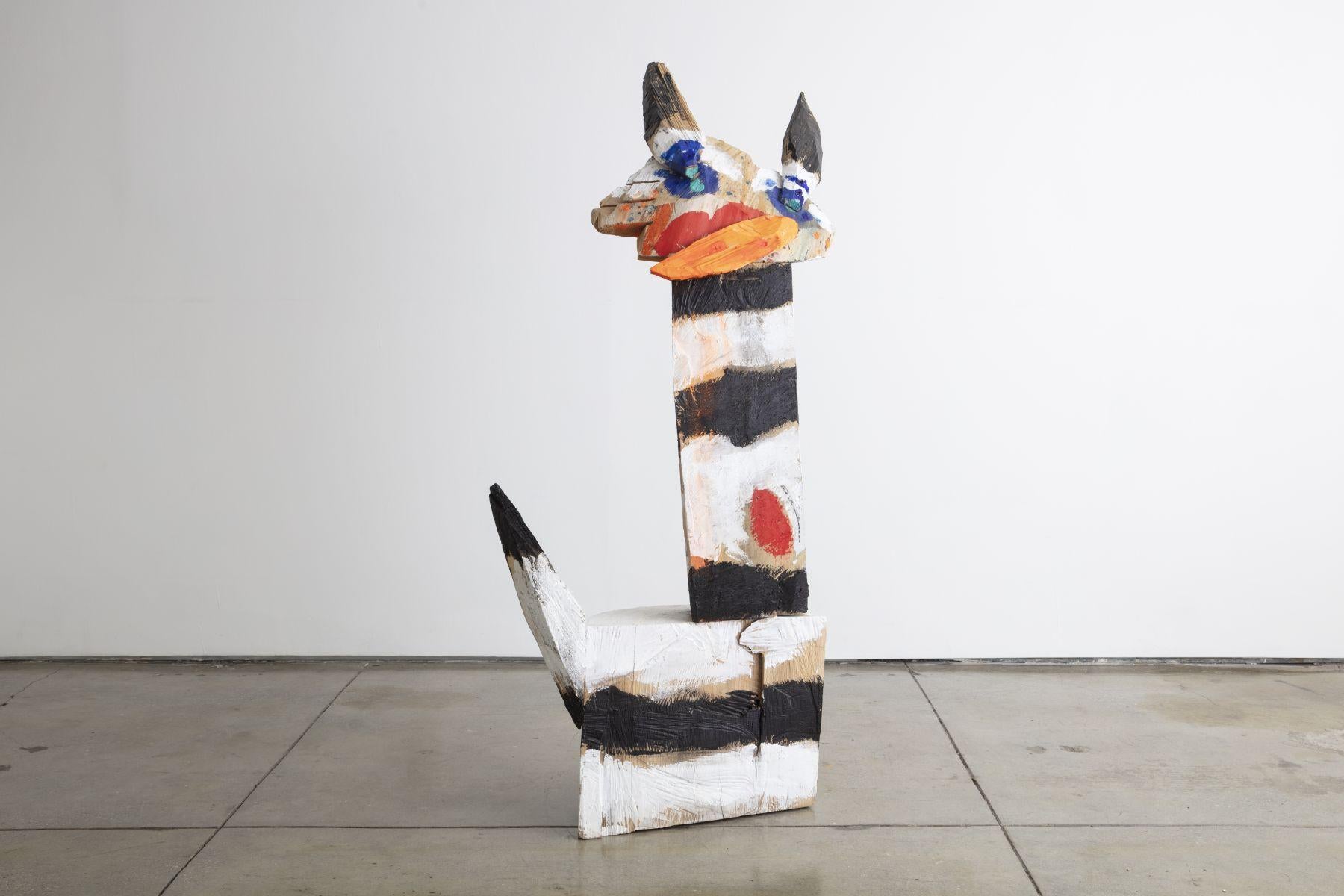 Jasmin Anoschkin Figurative Sculpture - Fox Dressed in Design