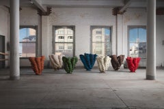 Stack, Black Unglazed