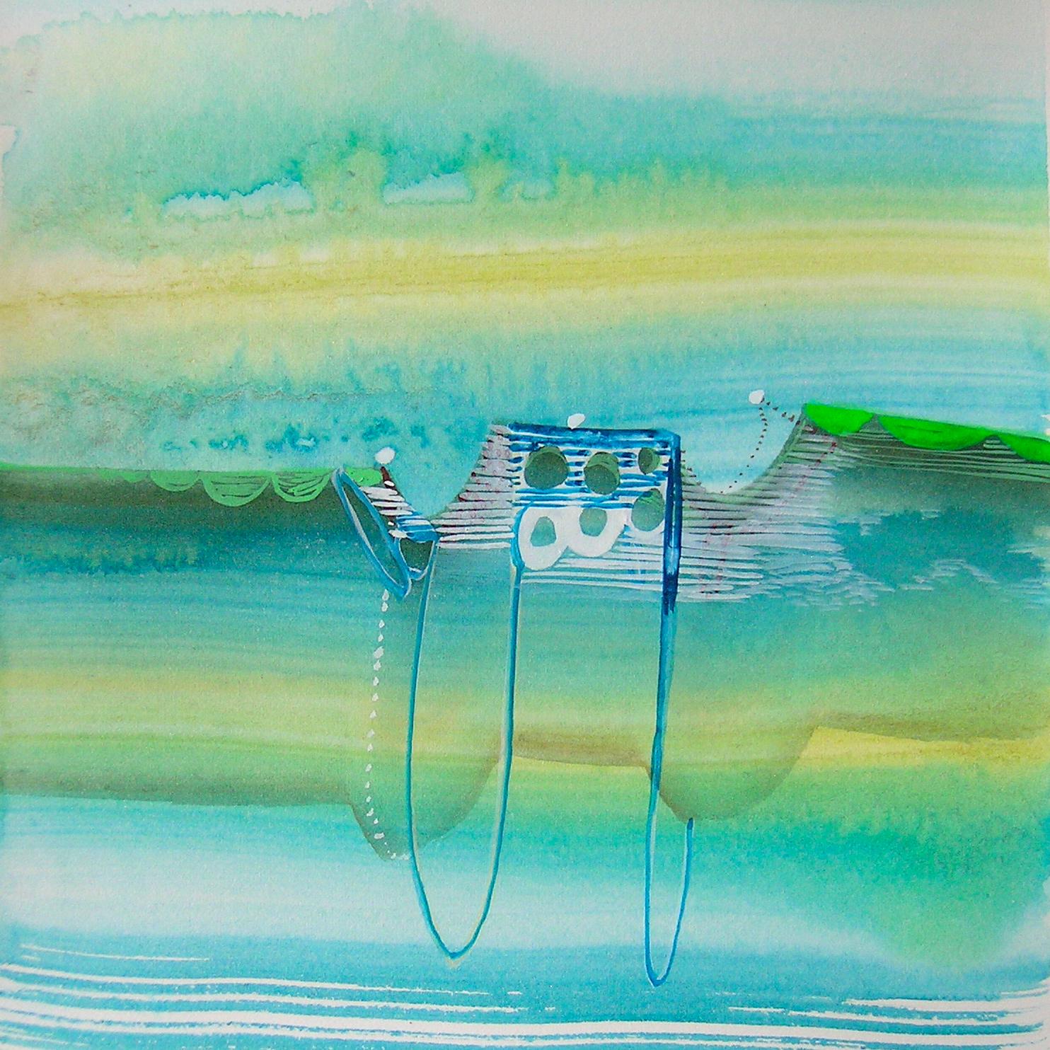 Josette Urso
Lago y cielo, 2022
acuarela sobre papel
6 x 6 pulg.
