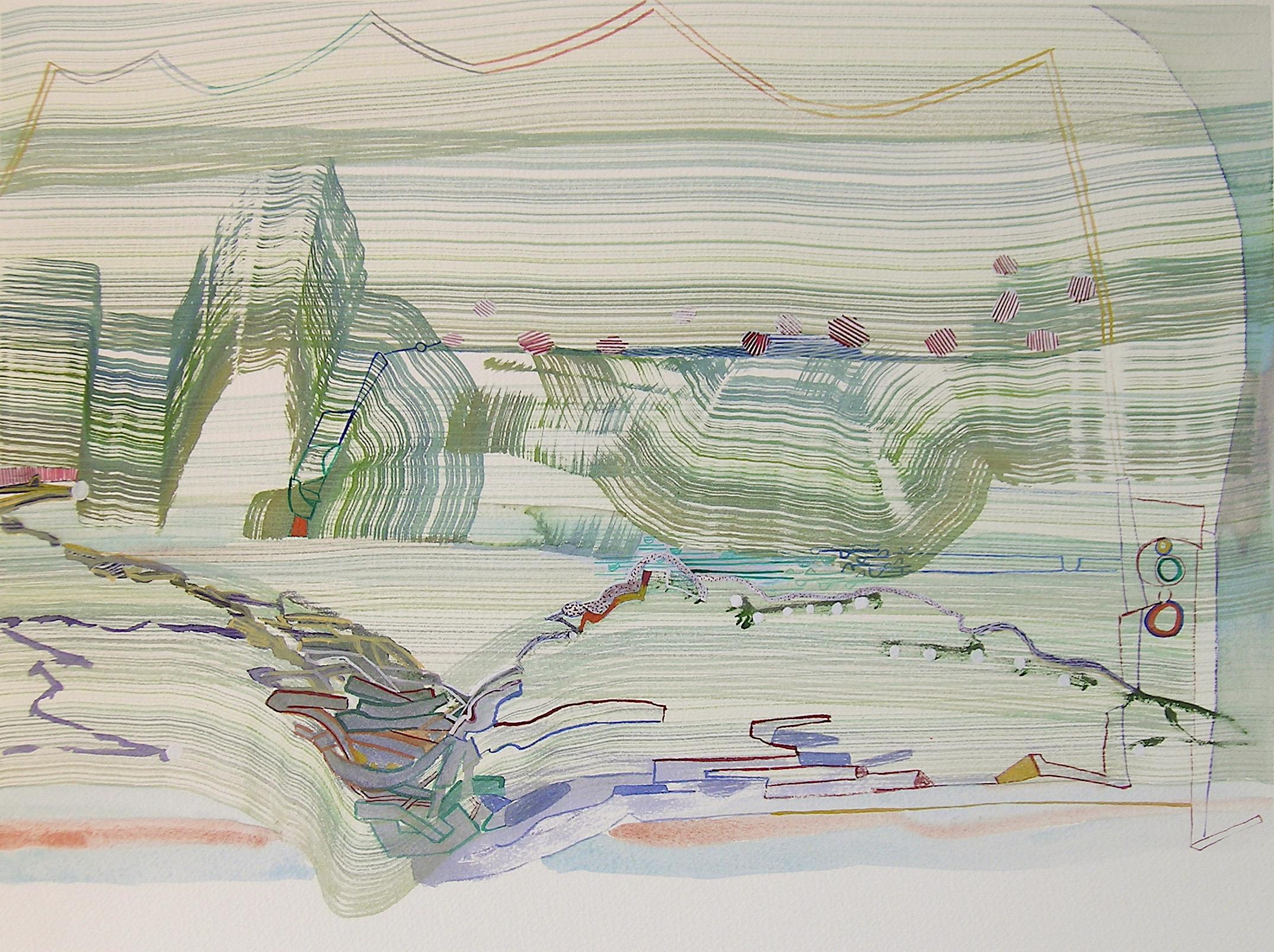 Josette Urso "Sea Chain" Water Color on Paper