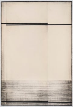 Daniel Brice "Figura/Pacifico #5" Carboncino e acrilico su carta