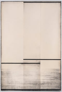 Daniel Brice "Figura/Pacifico #4" Carboncino e acrilico su carta