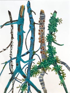 Katie DeGroot „Vogue III“ Aquarellgemälde auf Papier