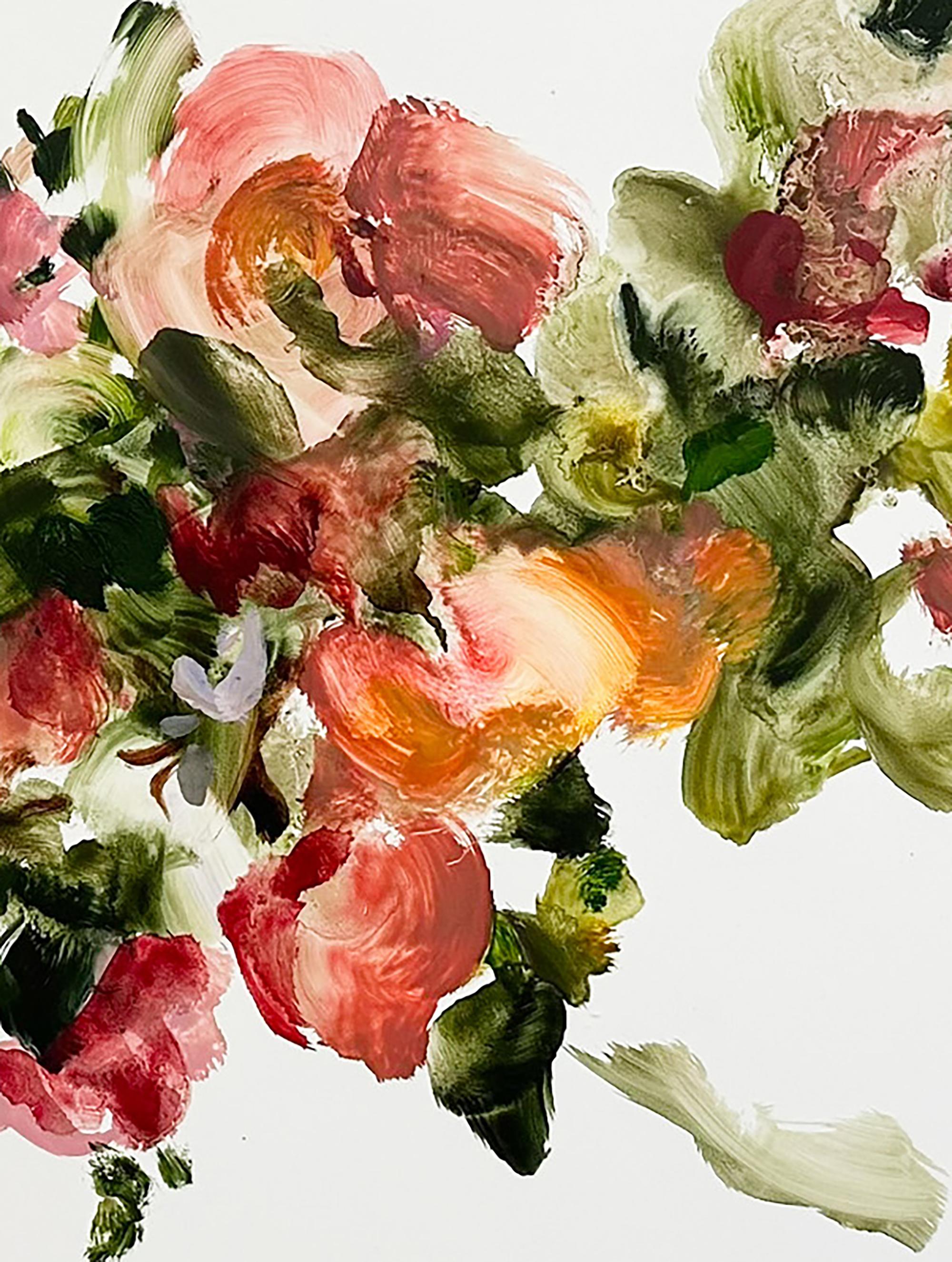 « Heavy Bounty » 2025 huile sur yupo 38 x 25 po. - Contemporain Art par Tess Michalik