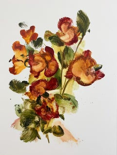"H. A." 2025 olio su yupo 25 x 19 pollici.