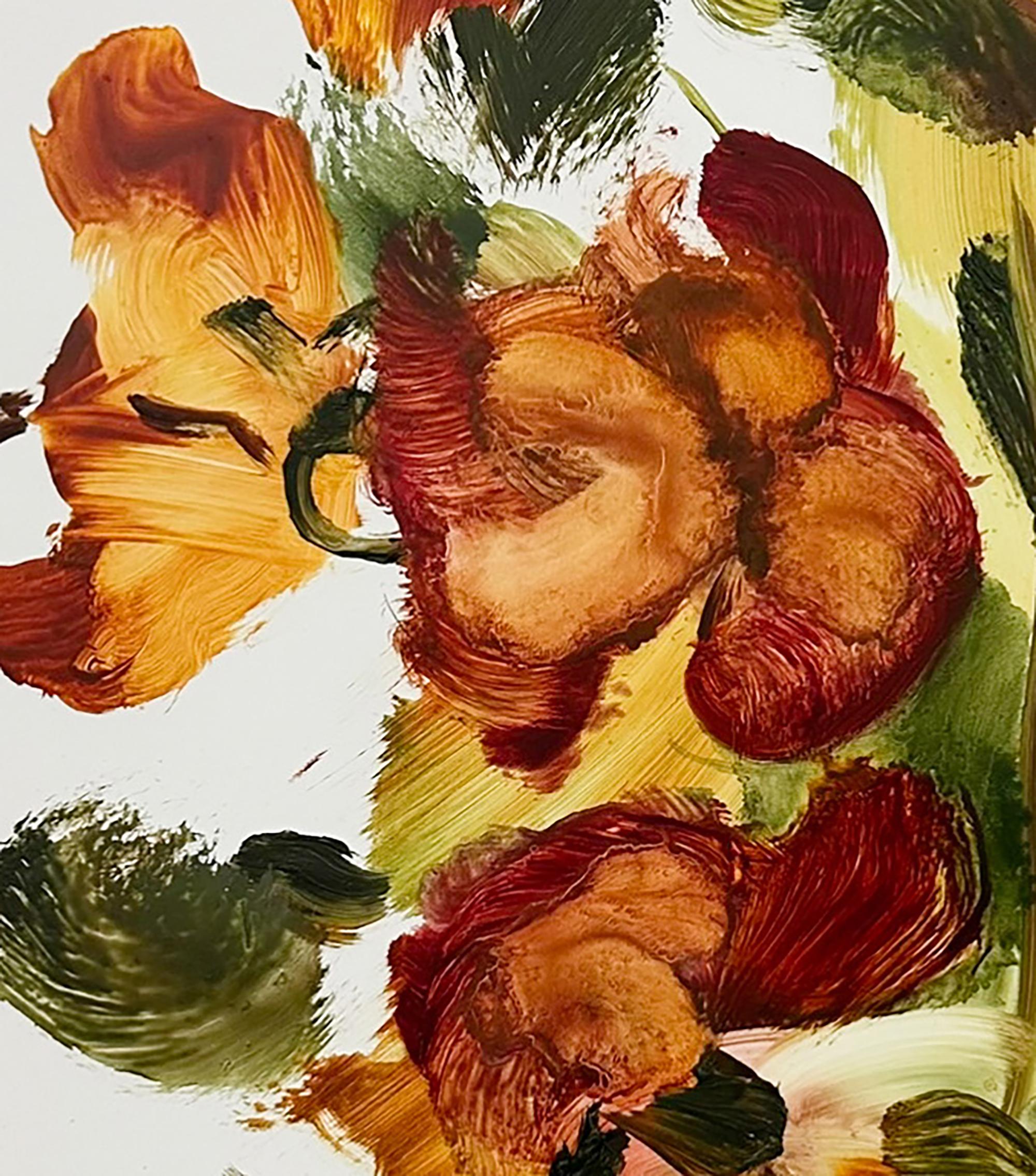 „H.D“ 2025 Öl auf yupo 25 x 19 Zoll, Ölgemälde. – Art von Tess Michalik