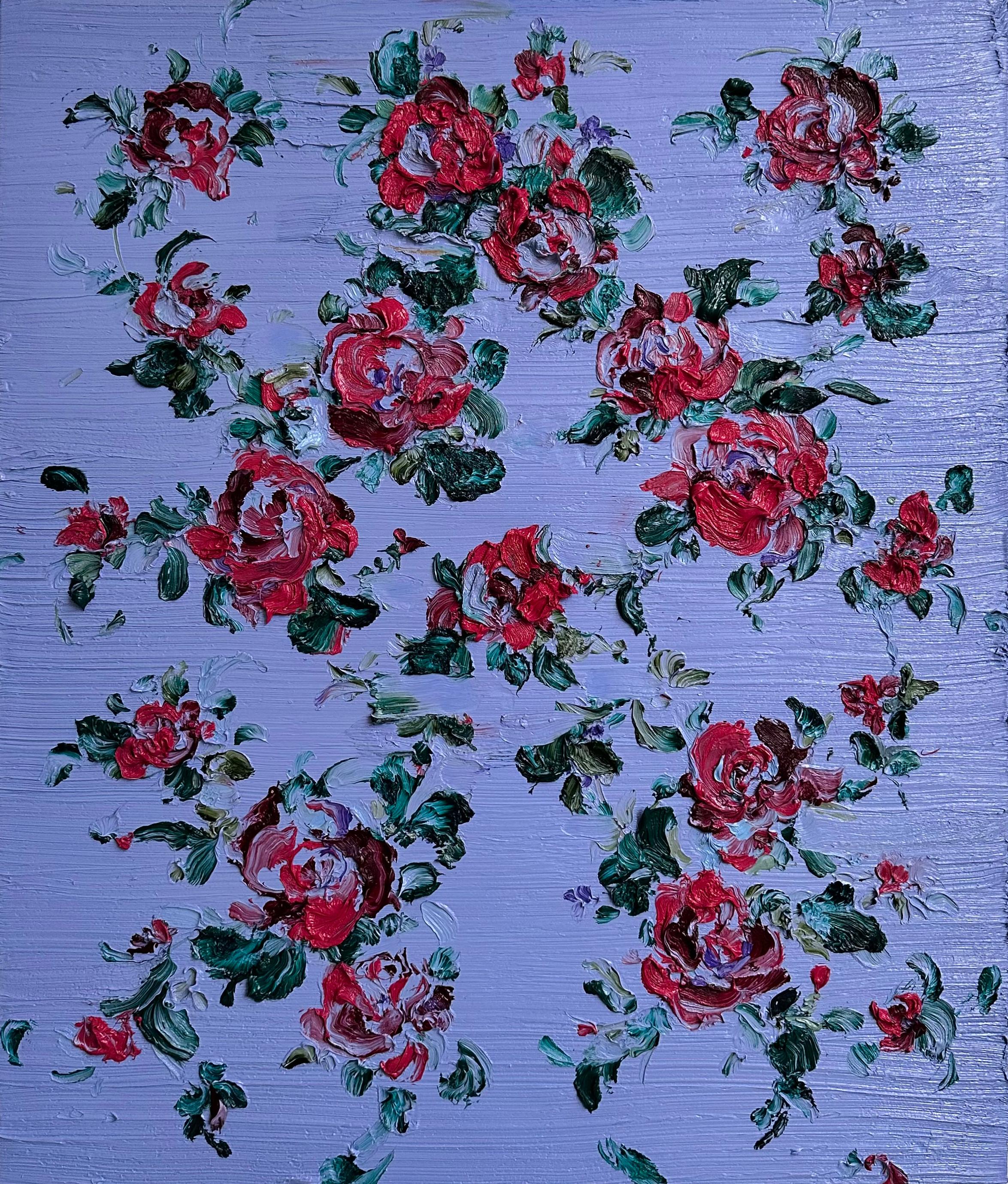 "Birfday Cake" 2023 oil on panel 25.5 x 30.25 in.