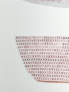 „Buck a Shuck“ 2024, Tinte und farbiger Bleistift auf Papier