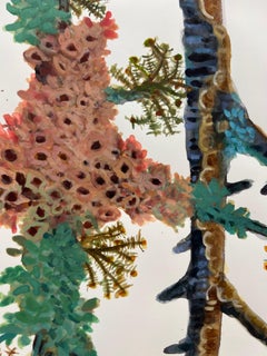 "L'intruso" 2025 acquerello su carta