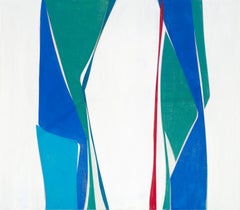 Joanne Freeman "Volando sin red 4" -- Pintura al óleo abstracta sobre lino