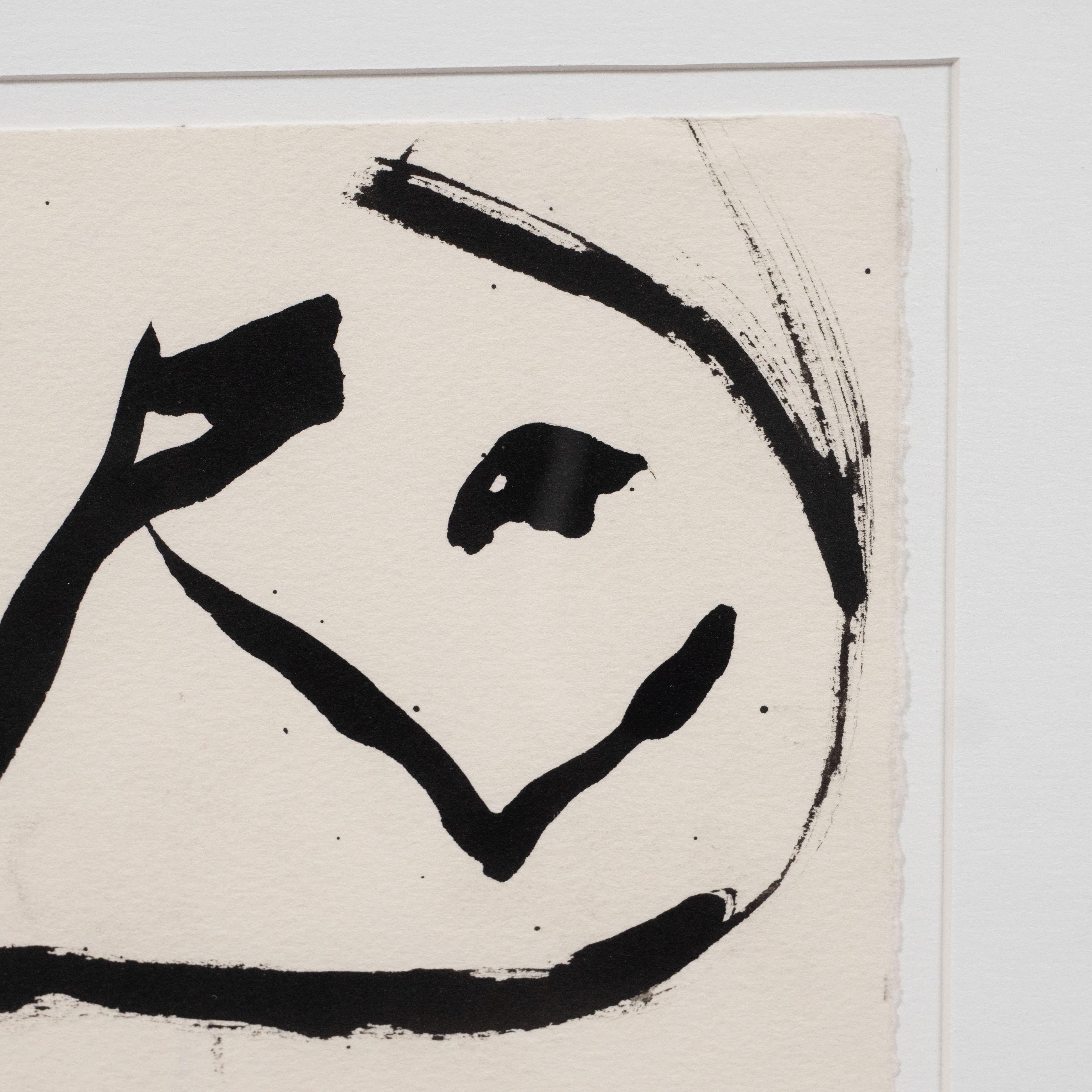 This elegant ink on paper work, 