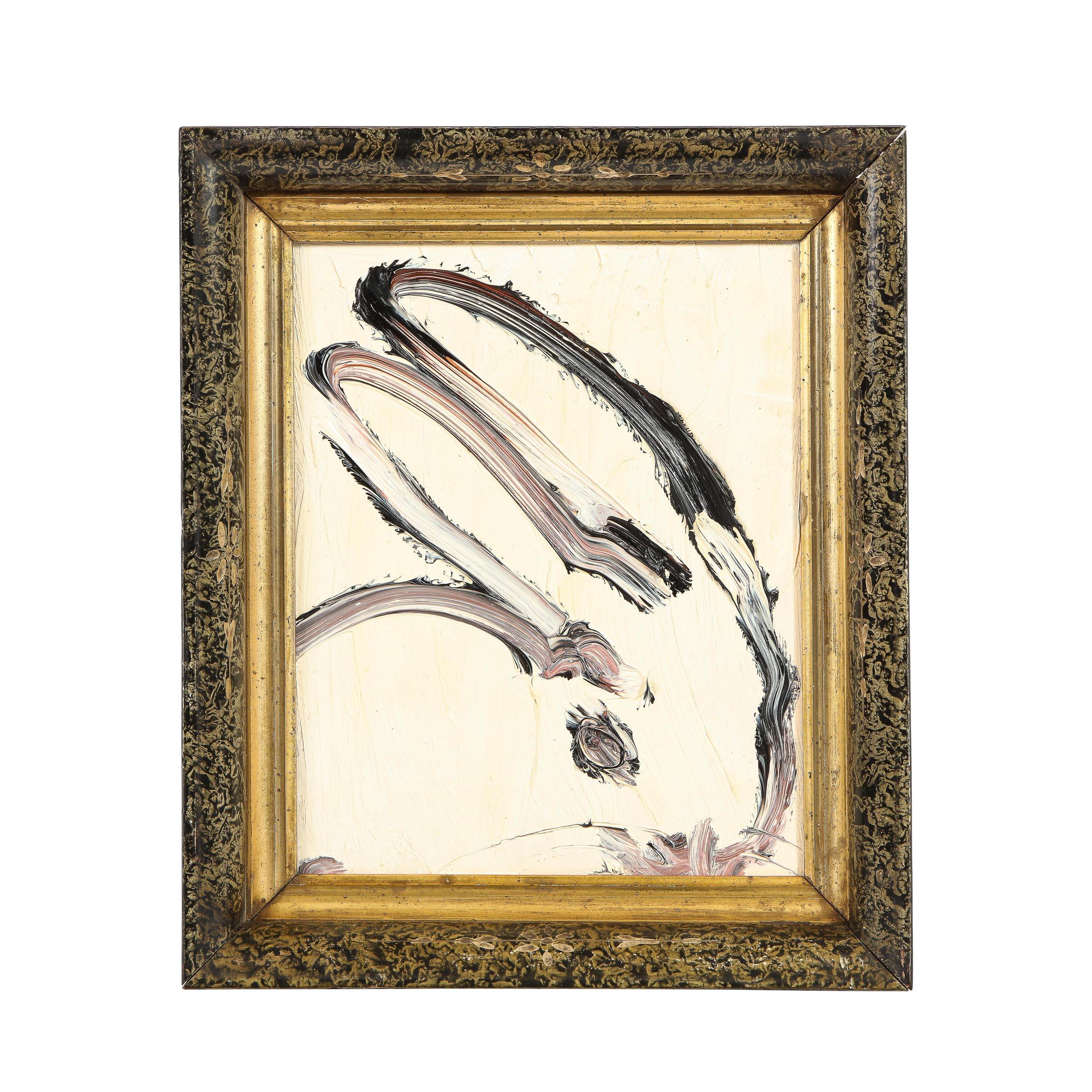 Hunt Slonem Abstract Drawing - AT0675- Bunny Painting