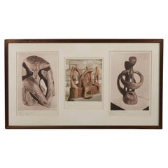 Suite of Sophisticated Mid Century Prints, in the Manner of Henry Moore