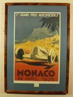 Monaco 7 Grand Prix 1935 Limited Edition Poster by Geo Ham