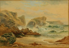 Lion Rock and the Lizard from Kynance Cove, by Tracey Dyke Hart