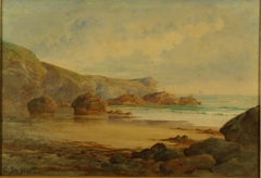 Crane Ledges and Lizard Point from Pentreath Beach’ by Claude Montague Hart