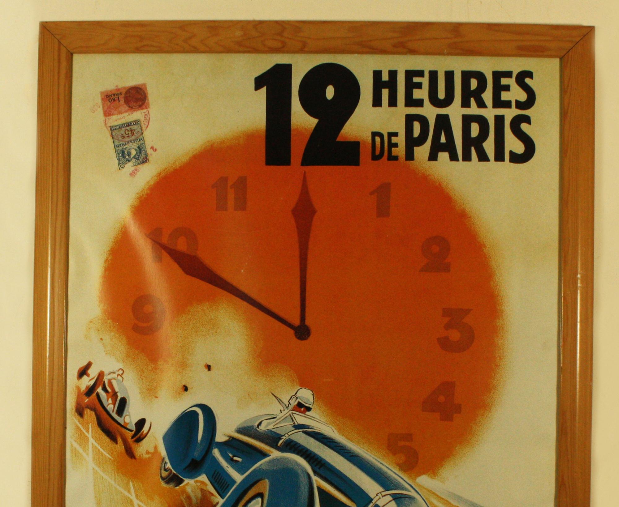12 Heures de Paris Poster - Print by George Ham