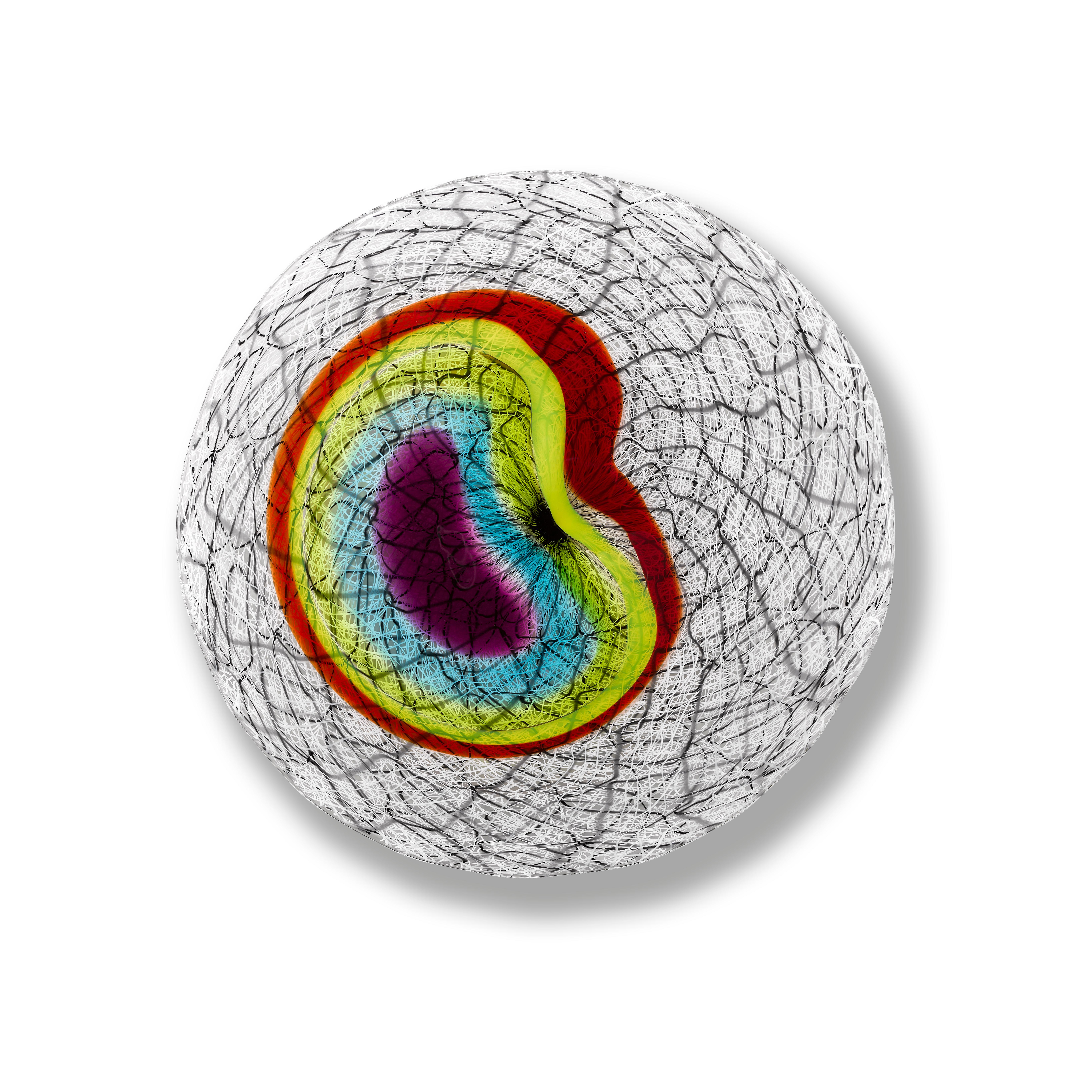 Abstract Sculpture di Joshua Bernbaum - Linee Fraunhofer (Rondel 2)