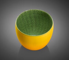 Introverre Yellow and Green Vessel